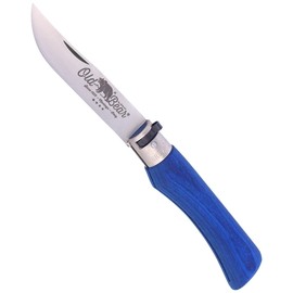 Antonini Old Bear Laminated Blue, Satin Stainless knife (9307/23_MBK)