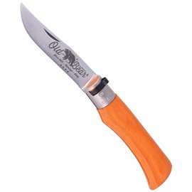 Antonini Old Bear Laminated Orange Wood, Satin Stainless knife (9307/21_MOK)