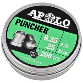 Apolo Puncher .25/6.35mm AirGun Pellets, 200 psc 2.40g/37.0gr (19972)
