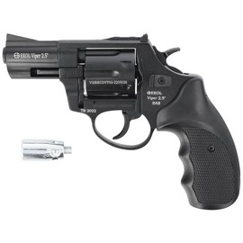 BAS Voltran Ekol Viper 2.5'' Matte Black cal. alarm revolver .22 Long Blanc