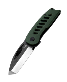 Bestech Explorer Knife Green G10, Satin/Black D2 (BG37B)