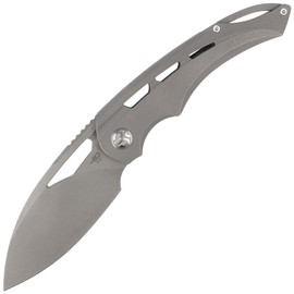 Bestech Knife Fairchild Gray Titanium, Dark Stonewashed S35VN by Kombou (BT2202B)