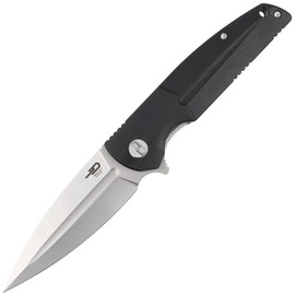 Bestech Knife Fin Black G10, Satin 14C28N (BG34A-1)