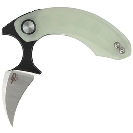 Bestech Knife Strelit Jade G10, Satin / Black Stonewash 14C28N by Ostap Hel (BG52B-2)