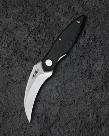 Bestech Liger Knife Black G10, Satin D2 by Keanu (BG61A)