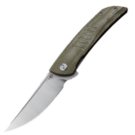 Bestech Swift Green Micarta, Satin D2 Knife (BG30A-1)