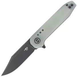 Bestech Syntax Transparent G10, Black Stonewash 154CM by Todd Knife and Tool (BG41C)