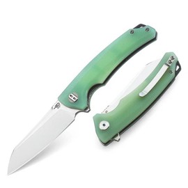 Bestech Texel Knife Transparent G10, Stonewashed/Satin D2 by A Purvis Blades (BG21B-1)