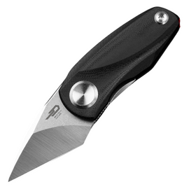 Bestech Tulip Black G10, Satin/Stonewashed 14C28N by Ostap Hel Knife (BG38A)