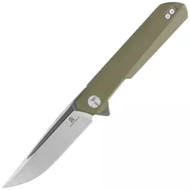 Bestechman Knife Dundee OD Green G10, Grey Titanized / Satin D2 by Ostap Hel (BMK01E)