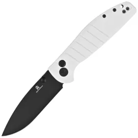 Bestechman Knife Goodboy White G10, Black PVD D2 by Keanu Alfaro (BMK04J)