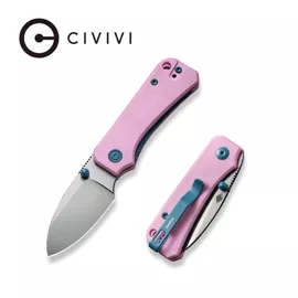 CIVIVI Baby Banter Powder Pink G10, Satin Nitro-V by Ben Petersen (C19068S-10)