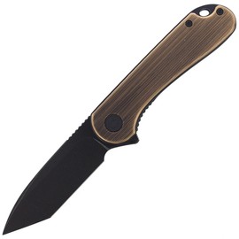 CIVIVI Knife Elementum Flipper Black Brass, Black Stonewashed (C907T-A)