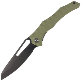 CIVIVI Spiny Dogfish Green G10, Black Stonewashed 14C28N by Gavko Knives (C22006-3)