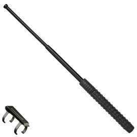 ESP hardened expandable baton 18'' with metal clip (EXB-18H BLK BC-01)