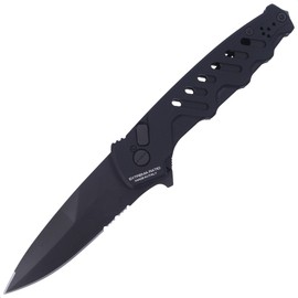 Extrema Ratio Caimano Nero Aluminum Automatic Knife, Black MIL-C N690 (04.1000.0169/BLK)