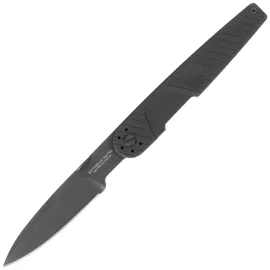 Extrema Ratio LKU01 Urban Dark Black Aluminum Knife, Black MIL-C N690 by Danilo Rossi (04.1000.0243/U/BLK-BLK)