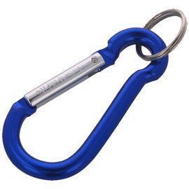 FOX 8 Aluminium Spring Clip Hook Carabiner, Blue