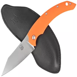 Fox Slim Dragontac ''Piemontes'' Orange FRN, Satin N690 by Bastinelli Knife (FX-518 O)