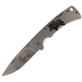 Herbertz Solingen hunting knife with boar motif 68mm (585909)