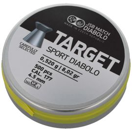 JSB Diabolo Target Sport .177 Airgun Pellets 4.5mm, 500psc (001145-500)