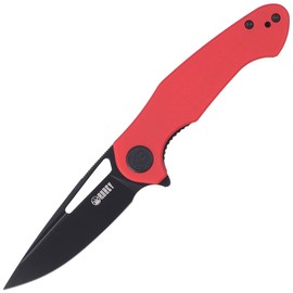 Kubey Knife Dugu Red G10, Dark Stonewashed 14C28N (KU210F)