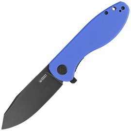 Kubey Knife Master Chief Blue G10, Blackwashed AUS-10 by Keanu Alfaro (KU358G)