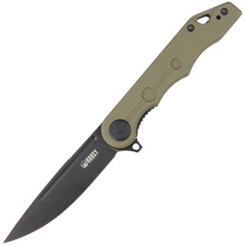 Kubey Knife Mizo Green G10, Blackwashed AUS-10 by Tiguass (KU312D)