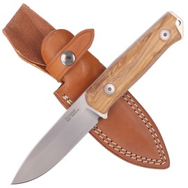 LionSTEEL B41 Olive Wood, Stonewashed Sleipner by Molletta bushcraft knife (B41 UL)