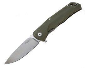 LionSteel T.R.E. G10 Green / Stone Washed Blade (TRE GGR)