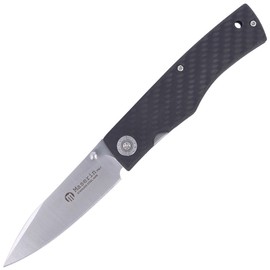 Maserin Carbon 392 Black Carbon Fiber, Satin N690 by Salvatore Puddu Knife (392/CN)