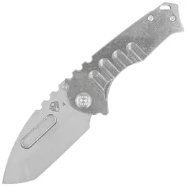 Medford Praetorian Genesis T Tanto Tumbled Titanium, Std HW/Clip, Tumbled S45VN by Greg Medford (MK0294TT-01TM-TSCS-BN)