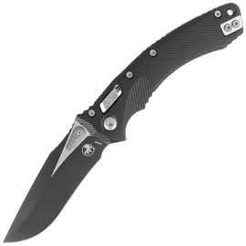 Microtech Amphibian Ram-Lok S/E Fluted Black Aluminium, Black M390MK by Tony Marfione (137RL-1FL)