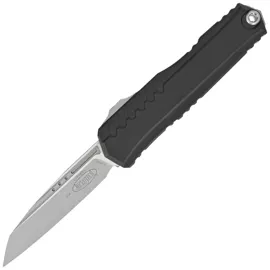 Microtech Cypher II S/E OTF Knife Black Aluminium, Stonewashed M390MK by Deryk Munroe and Tony Marfione (1241-10)