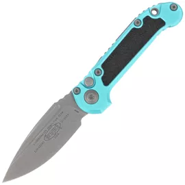 Microtech LUDT S/E Gen III Automatic Knife Turquoise Aluminum/3M, Apocalyptic M390MK by Tony Marfione (1135-10APTQ)