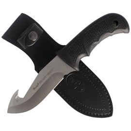 Muela Bisonte-11G Polymer Black Knife, Satin X50CrMoV15