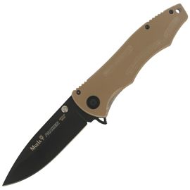 Muela Panzer-10DES Desert PTB/Fiber Glass Knife, Black PTFE X60CrMoV15