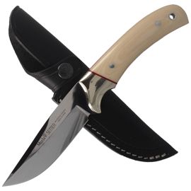 Muela Setter-11B Ivory Micarta, Mirror X50CrMoV15 Knife