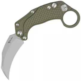 Reate Knife EXO-K Gravity Karambit Green Aluminium, Stonewashed N690