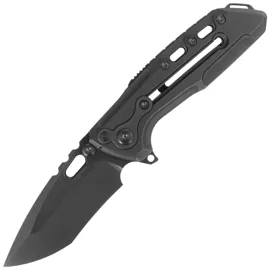 Reate T1000-V2 Titanium Black DLC, Satin/Black DLC M390 by Alvin Lee (T1-V2 TDLC.SAT.DLC)