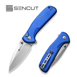 Sencut ArcBlast Bright Blue Aluminium, Satin 9Cr18MoV Knife (S22043B-3)