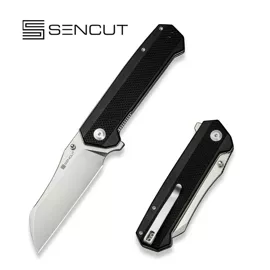 Sencut Draxor Black G10 Knife, Satin 9Cr18MoV (S24035-1)