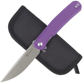 Sencut Knife Scitus Purple G10, Gray Stonewashed D2 by Ostap Hel (S21042-2)