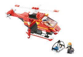 Sluban Fire Fire Rescue Helicopter (M38-B0218)
