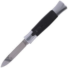 Spandon Medio Black / Silver OTF Automatic Knife (SP 077L)