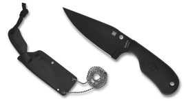 Spyderco Knife Subway Bowie Black FRN, Black LC200N Plain (FB48PBBK)