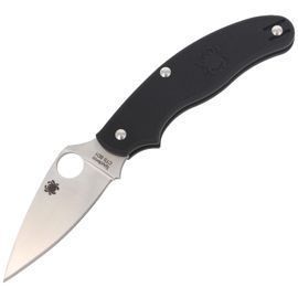 Spyderco UK Penknife Leaf Knife Black FRN, Satin CTS BD1N by Sal Glesser (C94PBK)