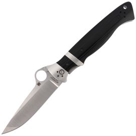 Spyderco Vallotton Sub-Hilt Black G10, Satin CPM S30V Knife by Butch Vallotton (C149GP)