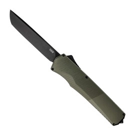 Tekto A5 Spry T/E OD Green Aluminum OTF Knife, Black CPM S35VN