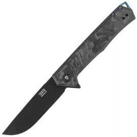 Tekto F1 Alpha Black/Blue Forged Carbon Fiber, Black D2 (F1R_CCBK_D2BK1_A2)